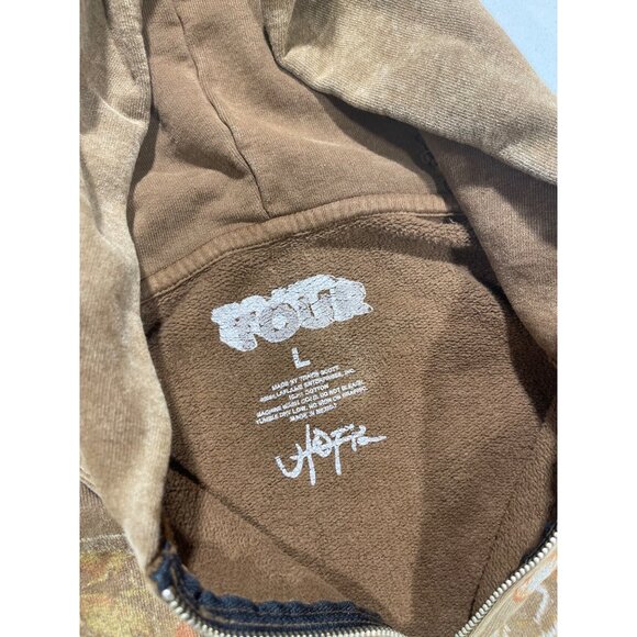 NEW TRAVIS SCOTT CIRCUS MAXIMUS TOUR HOODIE DAMAGED SZ LARGE - Picture 5 of 5